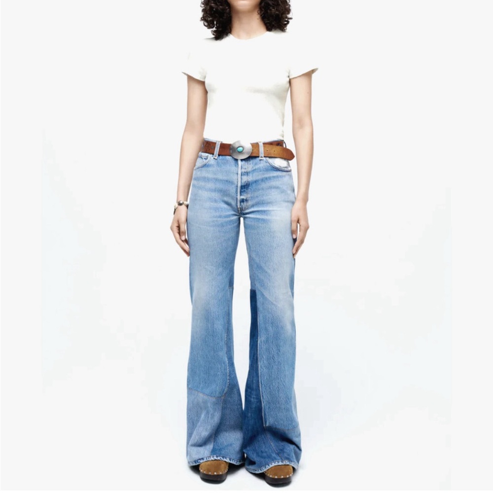 New Re/Done x Levi’s 70’s mega bell bottom jean high rise size 30